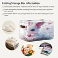 thumbnail image 6 of Square Storage Basket 14.2*10.2*8.3 Inch One Sizex1 Shelf Basket Open Home Storage Bins Bedroom Storage Basket Closet Storage Stylish Decor Cartoon Care Rabbit, 6 of 9