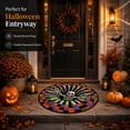 thumbnail image 2 of 3D Halloween Rugs Optical Illusion Rug Halloween Quilted Round Rug 3D Illusion Modern Home Decor(Abyss Skeleton), 2 of 6