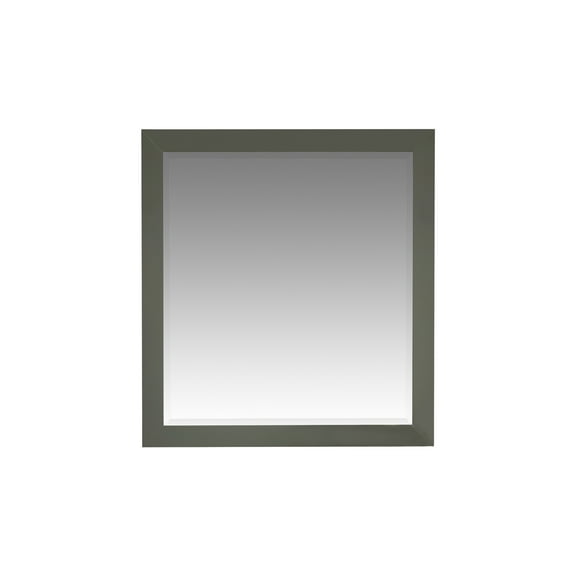Legion Furniture WS2512-36-PG-M 34 x 31.5 in. Wood & Glass Pewter Green Mirror