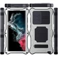 thumbnail image 2 of Compatible with Samsung S22Ultra Metal Case, Military-Grade Drop Protective Case Full-Body Dual Layer Rugged Heavy Duty Phone Cases Kickstand Shockproof Bumper CaseFor Samsung Galaxy22ultra case, 2 of 5