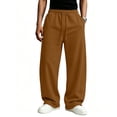 thumbnail image 6 of CCRFTGI Men Baggy Sweatpants Straight Leg Elastic Drawstring Jogging Pants Versatile Casual Outdoor Wear Brown XL, 6 of 7