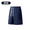 Navy, variant on Mens Solid Black Waffle Knit Drawstring Shorts, Elastic Waist Relaxed Fit Casual Summer Short Pants