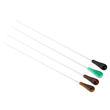 Uxcell 38cm/15" Music Conductor Baton,4Pcs Orchestra Baton Resin Handle 4Color