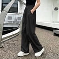 thumbnail image 6 of BRGZLK Girls Wide Leg Pants Summer Lightweight Solid Color Flowy Palazzo Pants Loose Fit Straight-Leg Pants for Girls Daily Wear 2026 Black 9-10 Years, 6 of 6