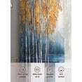 thumbnail image 6 of Spring Tree Sheer Curtains 63 Inch Length 2 Panels Set, Oil Landscape Painting Contemporary Voile Window Treatment Rod Pocket Curtains Sheers Drapes for Bedroom/Living Room/Kitchen 52x"63"x2, 6 of 7