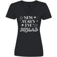 thumbnail image 3 of Inktastic New Year's Eve Squad with Stars in White Women's V-Neck T-Shirt, 3 of 5