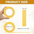 thumbnail image 2 of 3/8" x 54.5 Yard Colorful Masking Tape Crepe Paper Masking Tape, Yellow, 2 of 7