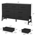 thumbnail image 2 of 7 Drawer Dresser for Bedroom, 52" Wide Dressers, Large Bedroom Dresser with Drawers for Living Room, Bedroom, Entryway, 2 of 7