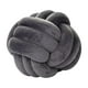 thumbnail image 4 of almohada de bola de nudo,almohada de bola de nudo suave almohada de tiro redonda de terciopelo,Cojín Decoración del hogar Almohada de felpa decorativa,Cojín anudado para cama Tejido a Gris, 4 of 9