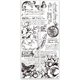 thumbnail image 1 of 4pcs/Set Retro Poetry Rub on Transfers for Furniture and Crafts 6x12 Inch Black White Furniture Transfer Stickers Plant Furniture Decals Decor for Wood Furniture Decor Scrapbooking, 1 of 5
