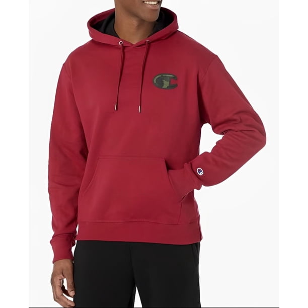 Sudadera Champion Powerblend Graphic para Hombre. GF89H-586NQA-AY8F vino M