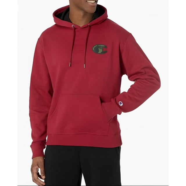 Sudadera Champion Powerblend Graphic para Hombre. GF89H-586NQA-AY8F vino S