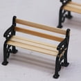 thumbnail image 2 of KAKOWELY Ensemble de Bancs Miniatures pour Parc 4 Pcs Modèle de Bancs Miniatures Siège de Rue miniature pour Bricolage Ornement de Maison de Poupée Mini Bancs Mini Chaises de Jardin Modèles, 2 of 5