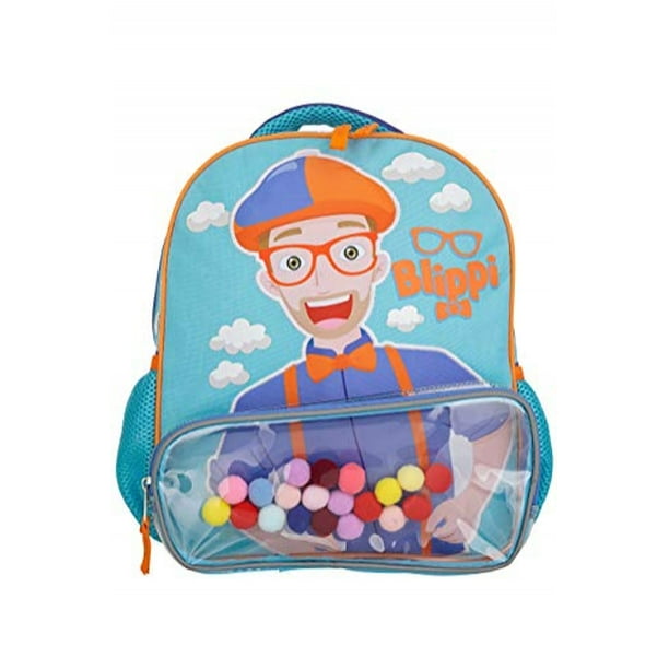 Mochila escolar AI ACCESSORY INNOVATIONS Blippi con sonido Azul y naranja