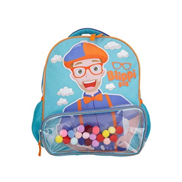 Mochila escolar AI ACCESSORY INNOVATIONS Blippi con sonido Azul y naranja