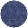 thumbnail image 2 of Addison Rugs Chantille Indoor/Outdoor Transitional Floral Navy Washable Round Rug, 8' x 8', 2 of 6