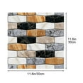 thumbnail image 3 of Self-Adhesive Wall Tile Stickers | Peel and Stick Kitchen Bathroom Backsplash Decals | Heat & Stain Resistant | 11.8"x11.8" | Removable Easy-Clean | 10-Pack | Covers 1 Sq Ft | Home Decor, 3 of 5