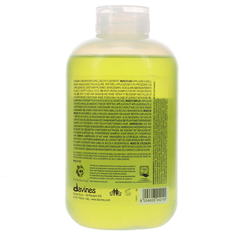 Davines MOMO Moisturizing Shampoo 8.45 oz for Dry and Damaged Hair