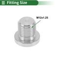 thumbnail image 2 of Unique Bargains 304 Stainless Steel Pipe Fittings M12x1.25 Hexagon socket plug 2 Pcs, 2 of 7