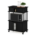 thumbnail image 6 of HomeStock Nordic Haven Storage Cart With Cabinet-Finish:Americano/Black, 6 of 6