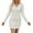 QR1-White, variant on Cable Knit Sweater Dress for Women V Neck Long Sleeve Slim Fit Bodycon Mini Dresses Casual Fall Winter Soft Cocktail Party Pencil Short Dress