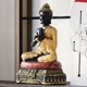 thumbnail image 5 of Advancent Estatuas de Buda resina meditación esculpir escritorio decoración del hogar decoración miniaturas ornamento hogar regalo presente Decoración del hogar Verde, 5 of 6