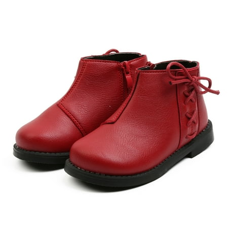 

Hunpta Kids Boots Baby Girls s Boots Toddler Infant Kids Boys Leather Warm Short Ankle Boot Shoes