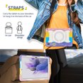 thumbnail image 6 of FJLBDE Case for Samsung Galaxy Tab S8 Plus 2022/S7 FE 2021/S7 Plus 2020 12.4-Inch with 360 Kickstand, Shoulder Strap Carrying Cover, Multicolor Pink, 6 of 6