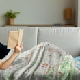 thumbnail image 3 of Map Soft Flannel Fleece Throw Blanket, Map of Barcelona City Streets Parks Subdistricts Points of Interests, Cozy Plush for Indoor and Outdoor Use, 50" x 70", Lime Green Pale Blue, by Ambesonne, 3 of 5