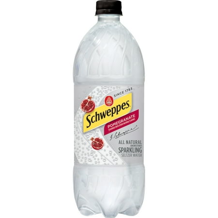 Schweppes Pomegranate Sparkling Water Beverage, 1 L