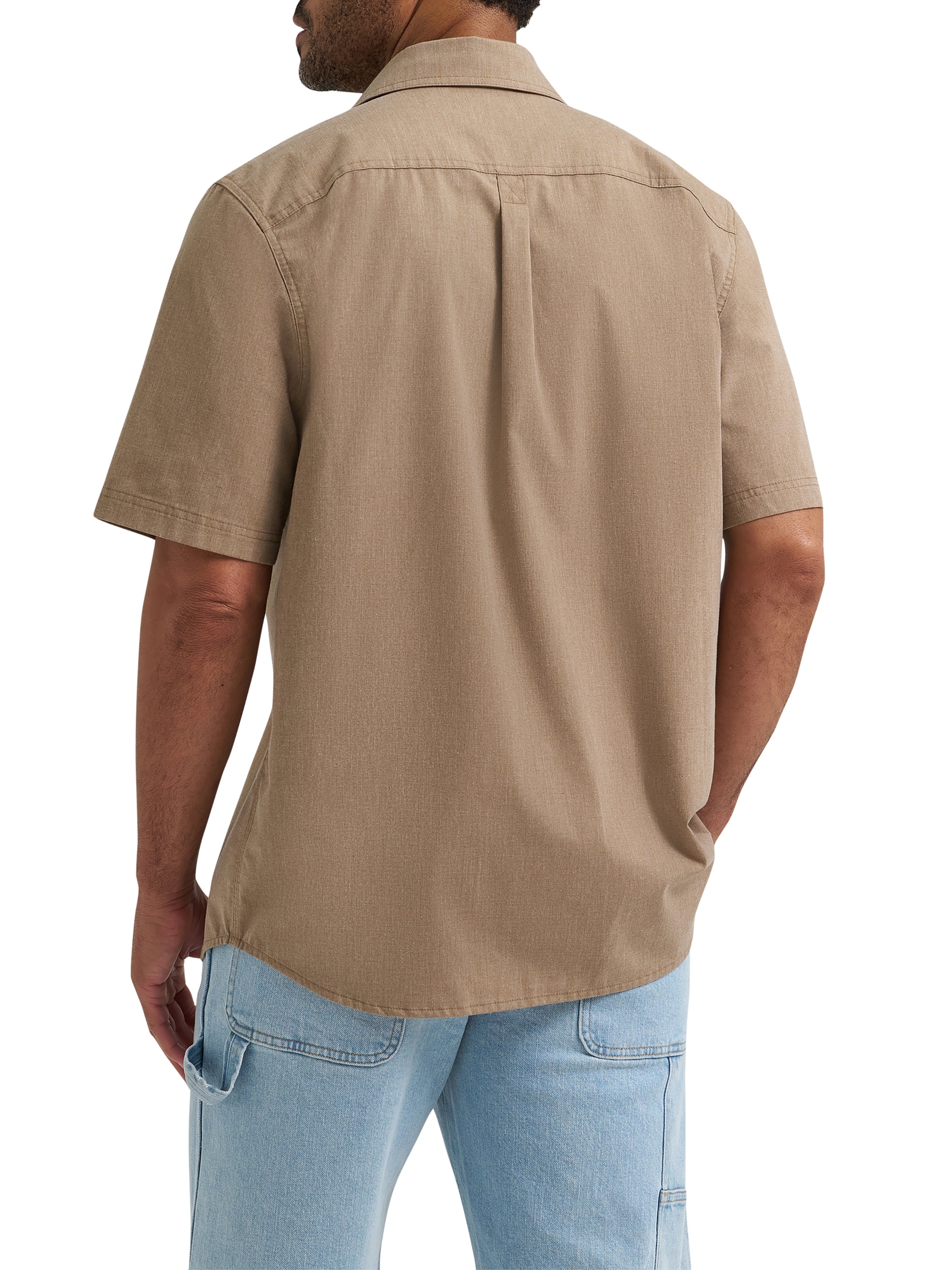 Wrangler® Men's Relaxed Stretch Short Sleeve Shirt, Sizes S-5XL