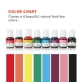 thumbnail image 6 of Chefmaster Liqua-Gel Food Color 8-Pack All Natural Food Coloring, Edible Ink for Baking, Vivid Food Colors for Easter Cake Design, No Dye Food Coloring for Bath Bombs, Easter Egg Decorating Set, 6 of 9