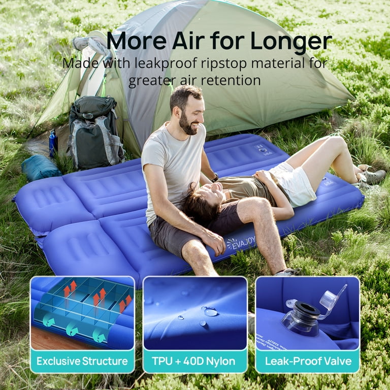 TaoTronics Double Sleeping Pad, Two Person Sleeping Mat, 4-Season