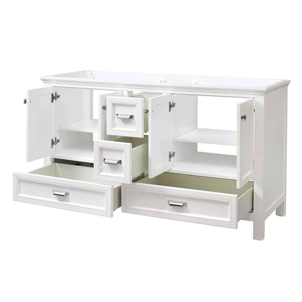 Foremost Brantley 60" White Bathroom Vanity