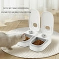 thumbnail image 4 of Smart Pet Feeder Bowl Automatic Ration Dispenser for Fresh Dry and Wet Double Meal Food 2PCS, 4 of 6