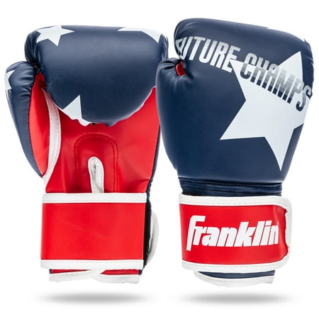 UPC: 0025725556571 | Franklin Sports Kids Boxing Gloves Set – Future Champs Youth Training Boxing Gloves for Kids Ages 5-8 – 6 Ounce Kids Boxing Training Gloves for Boys + Girls – Red + Blue Pair