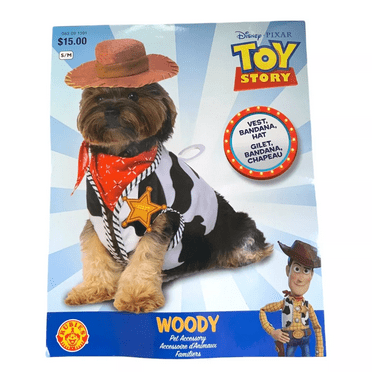 Disney Toy Story Pet Costume Accessory Woody, Small/Medium