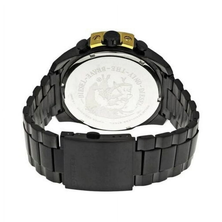 Diesel Mens Mega Chief Stainless Steel Quartz Watch with