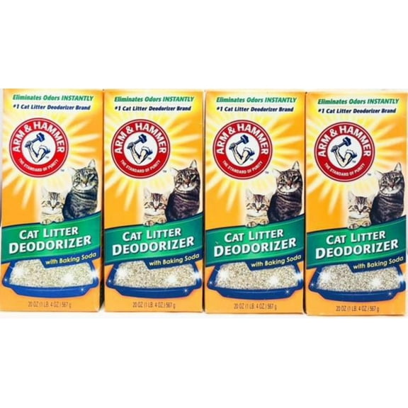 Arm Hammer Cat Litter Deodorizer With Baking Soda 20 oz. Each 4-Pack