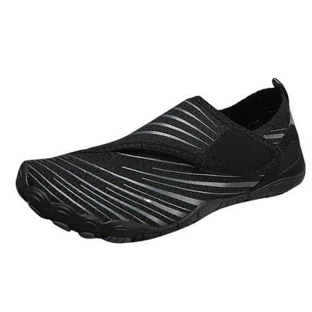 Fauean Womens Slip on Sneakers Socks for Swim Women s Shoes Lightweight Fashion Sneakers Black Size 44