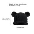 thumbnail image 3 of Women's Crochet Knitted Hat Vintage Styles Hat Cats Ears Shape Hat Stylish Hat for Winter Fashion brown, 3 of 5