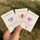 thumbnail image 2 of Pocket Hug Lucky Cards Valentine's Day Blessing Cards Lucky Heart Stone for Valentine's Gifts Lover Thanking Blessing Card Gifts, 2 of 5