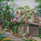 thumbnail image 4 of Kit Punto Cruz Con Casa Hilo Algodón Ecológico Bordado 11CT 50x50cm, 4 of 9