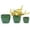 Antique Green, variant on CQSXDA 3-Pack Antique Green Ceramic Planters, 15" 12" 9" Modern Indoor Outdoor Flower Pot w/Drainage