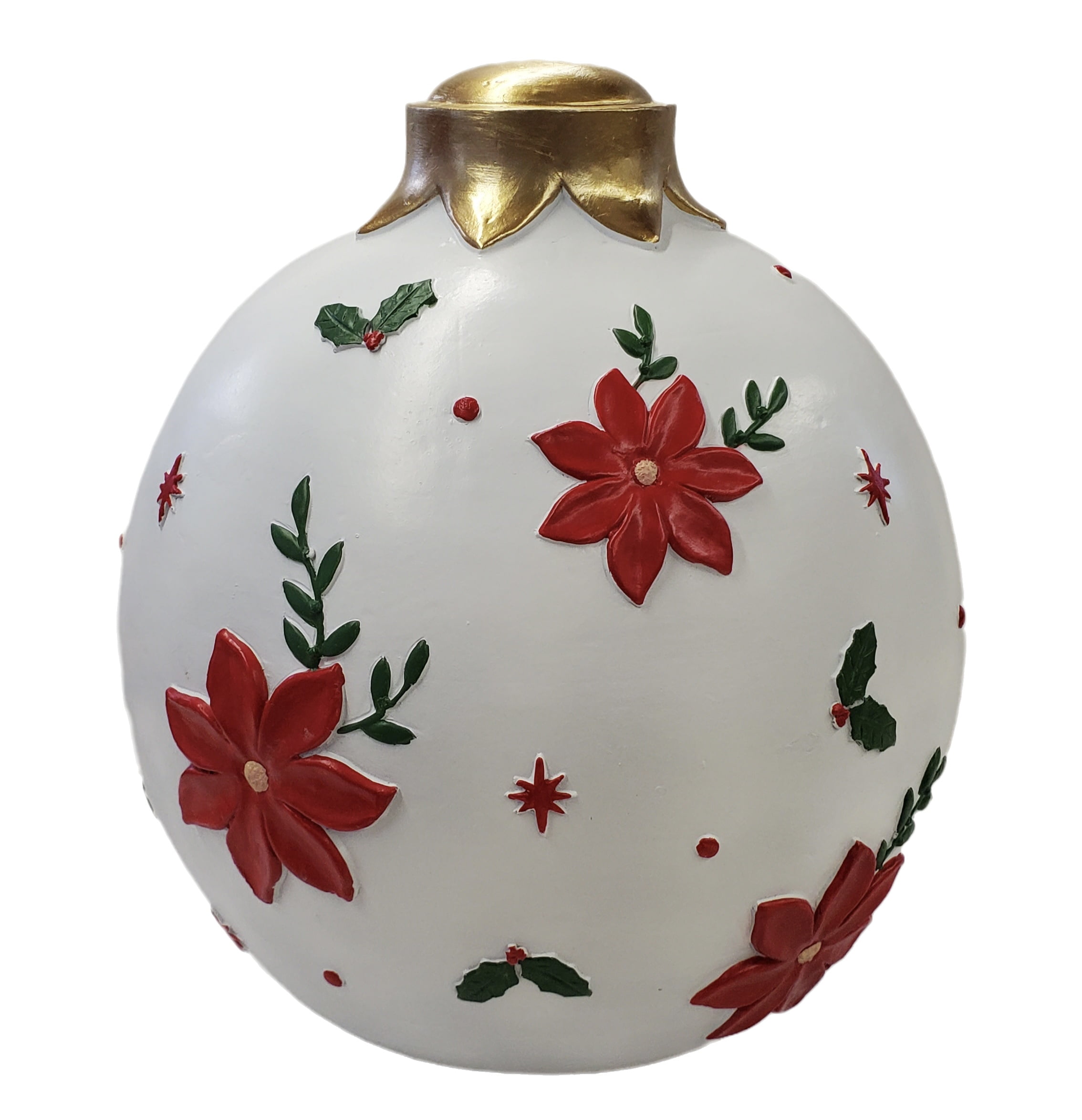 Holiday Time Christmas 16.5inch MGO White Ornament Decoration