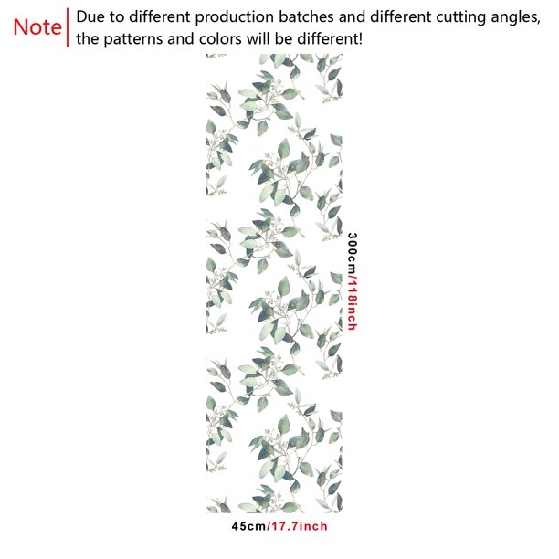 1 Roll, Green Plants Waterproof Wallpaper, Peel And Stick Refrigerator Speaker Dryer Cabinet Oven Appliance Furniture Renovation Sticker, Room Kitchen Background Wallpaper, Home Decor