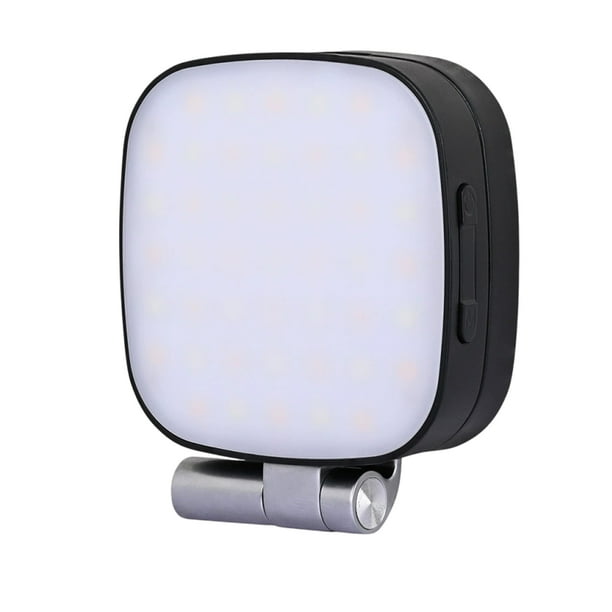 Injueey Ajuste de rotación magnética, configuración de brillo de tres niveles, funcionamiento, diseño, compatible con iluminación Almacenamiento de discos y cintas Negro Temperatura de tres colores