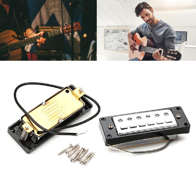 Zeiwohndc 6 String Guitar Humbuckers Pickup Replacement Electric Guitar Parts Durable