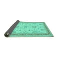 thumbnail image 2 of Ahgly Company Indoor Rectangle Oriental Turquoise Blue Traditional Area Rugs, 2' x 4', 2 of 4