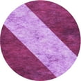 thumbnail image 1 of Ahgly Company Indoor Round Patterned Violet Purple Area Rugs, 5' Round, 1 of 1